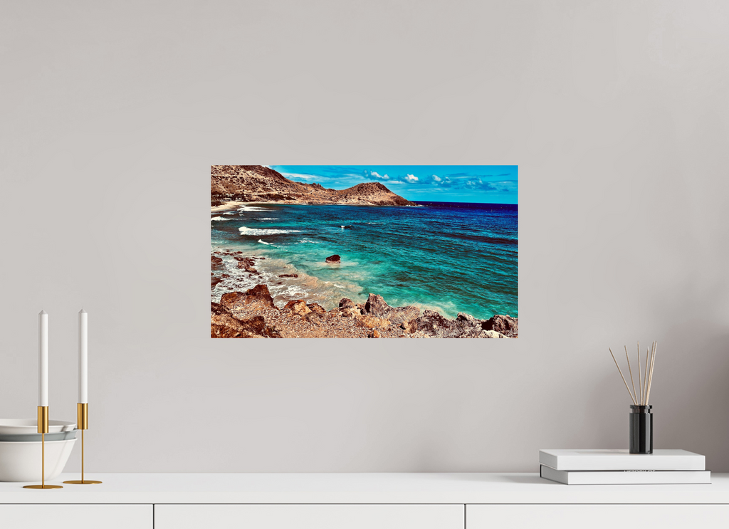 48 x 27 cm, Photo Print On Fuji Crystal DP II Waves Of Saint Barths