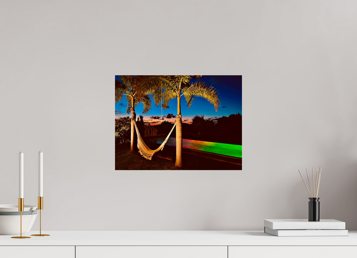40 x 30 cm, Photo Print Under Acrylic Glass Caribbean Dusk