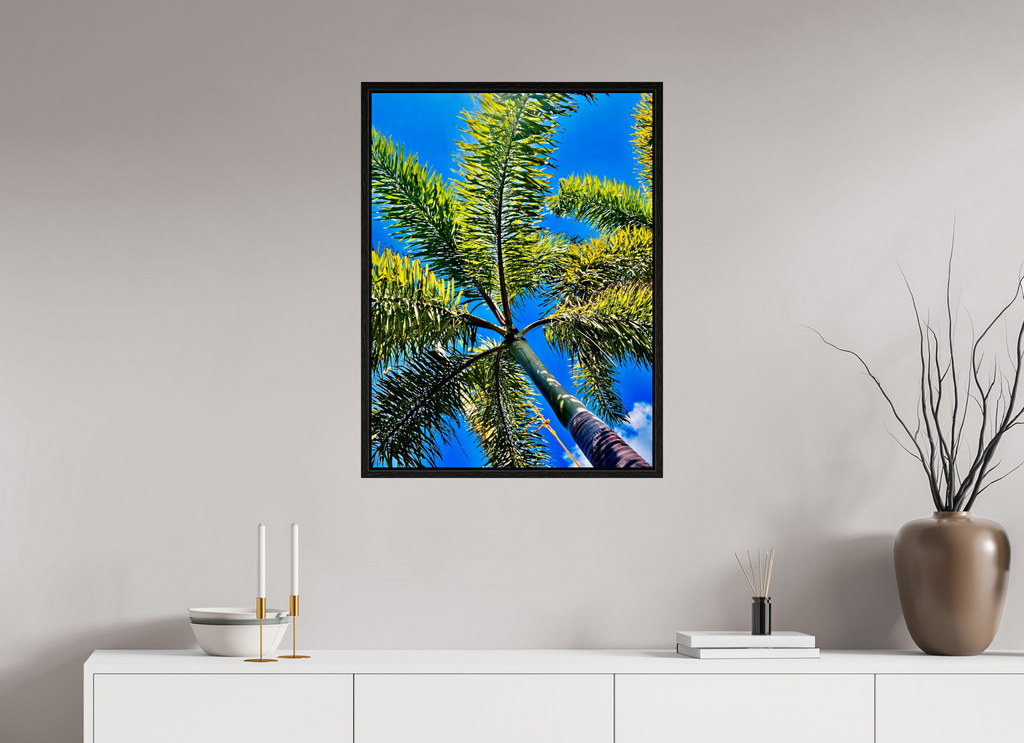60 x 80 cm, Floater Frame Caribbean Veil